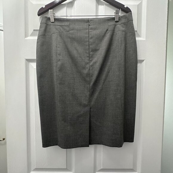 Ann Taylor Charcoal Gray Pencil Suit Skirt Size 12 - Picture 3 of 6